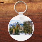 Porte-clés Château des Rocheuses - Banff Canada (Recto)