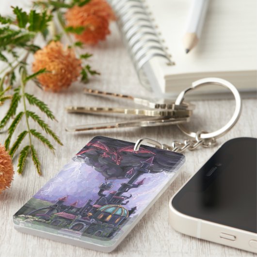 Porte-clés Château du Dragon (Devant droit)