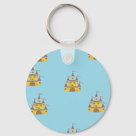 Porte-clés château en bleu (Recto)