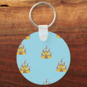 Porte-clés château en bleu (Recto)