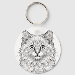 Porte-clés chaton Birman