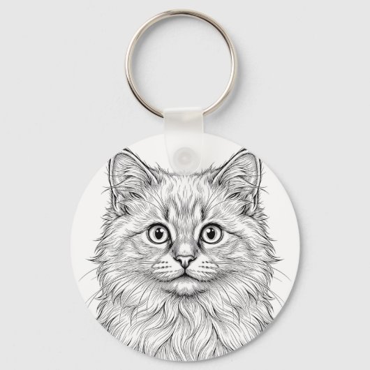Porte-clés chaton Birman (Recto)