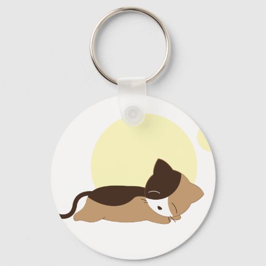 Porte-clés Chaton couchant (Recto)