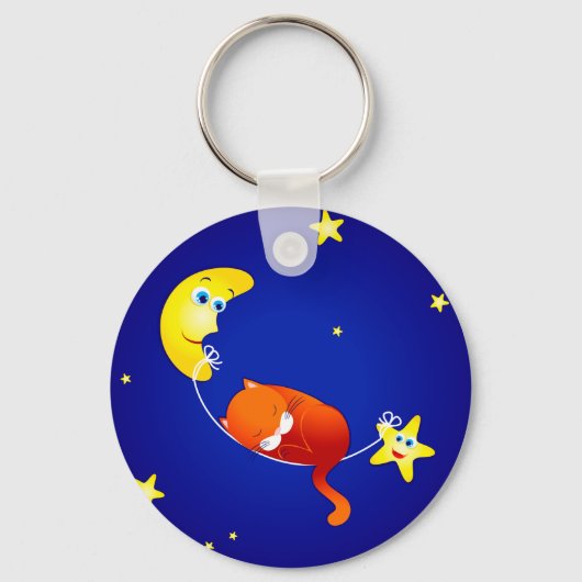 Porte-clés Chaton couché, porte - clé (Recto)