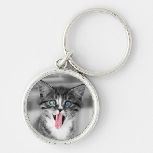Porte-clés Chaton drôle (Devant)