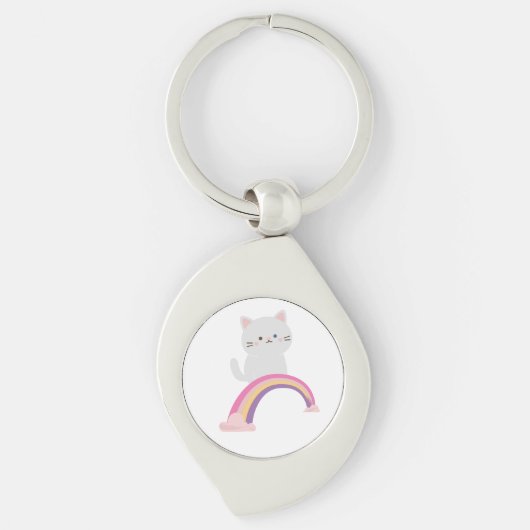 Porte-clés Chaton Mignon Chat (Devant)