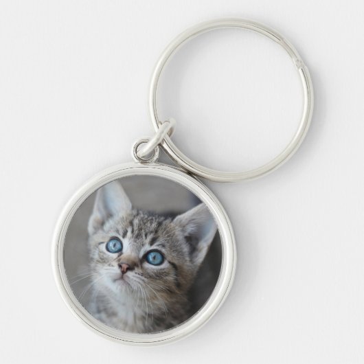 Porte-clés Chaton mignon dans le jardin (Devant)