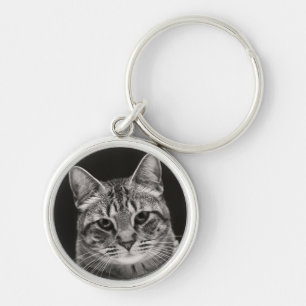 Porte-clés Chaton tigré noir