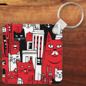Porte-clés Chats à New York (Verso)