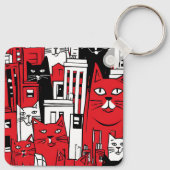 Porte-clés Chats à New York (Dos)