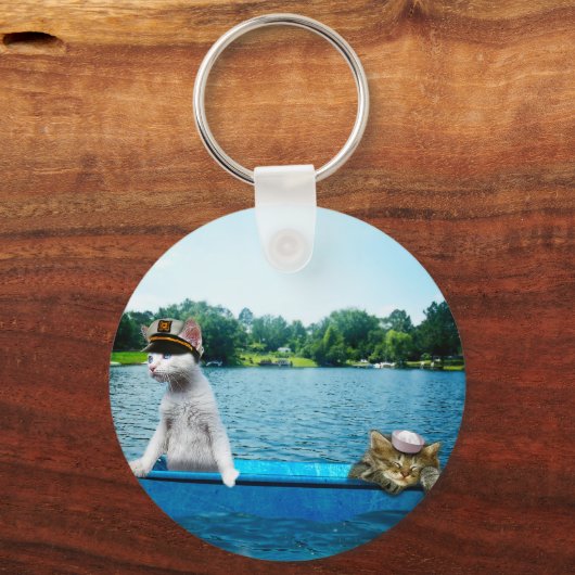 Porte-clés Chats à voile (Recto)