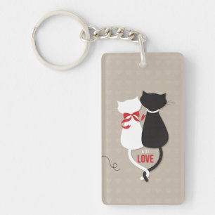 Porte-clés Chats amoureux