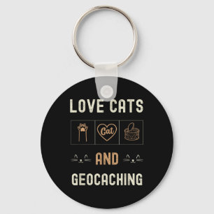 Porte-clés Chats Amoureux de les chats Et Chatons De Géocachi