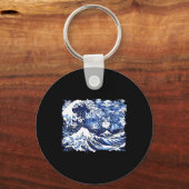 Porte-clés Chats Bleus Vague Pour Kamala Drôle Chat Dame (Recto)