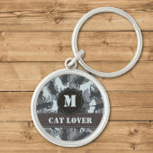 Porte-clés Chats Camouflage urbain Monogramme Porte - clé