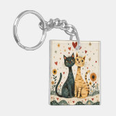 Porte-clés Chats Coquets (Devant gauche)