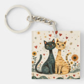 Porte-clés Chats Coquets (Devant)
