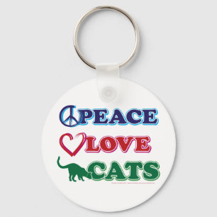 Porte-clés Chats d'amour pour la paix