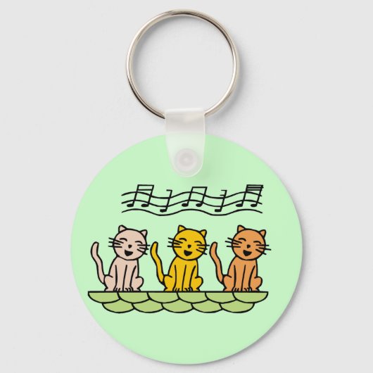 Porte-clés Chats de chant T-shirts et cadeaux (Recto)