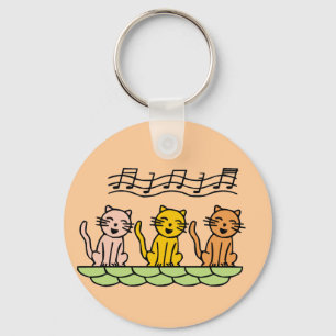 Porte-clés Chats de chant T-shirts et cadeaux
