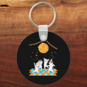 Porte-clés Chats De Fête Dansant Sous Disco Ball (Recto)
