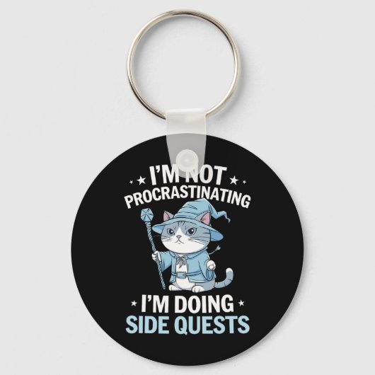 Porte-clés Chats de joueurs Quête secondaire Procrastinant Ta (Recto)