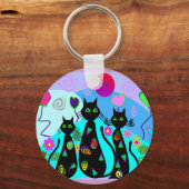 Porte-clés "Chats d'Imaginaire d'été" (Recto)