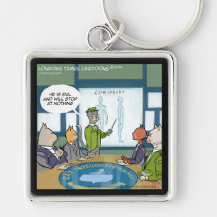 Porte-clés Chats Ennemi naturel drôle