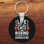 Porte-clés Chats Et Boxe Drôle Boxe (Recto)
