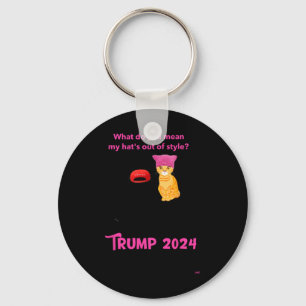 Porte-clés Chats Et Dames aux Chats Pour Trump 2024 Drôle