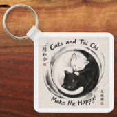 Porte-clés Chats et Tai Chi (Recto)