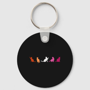 Porte-clés Chats fiers lesbiens, Cute Wlw Lgbtq, Cadeau Lgbt