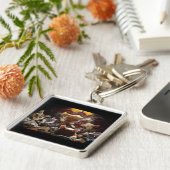 Porte-clés Chats jouant au poker (Côté)