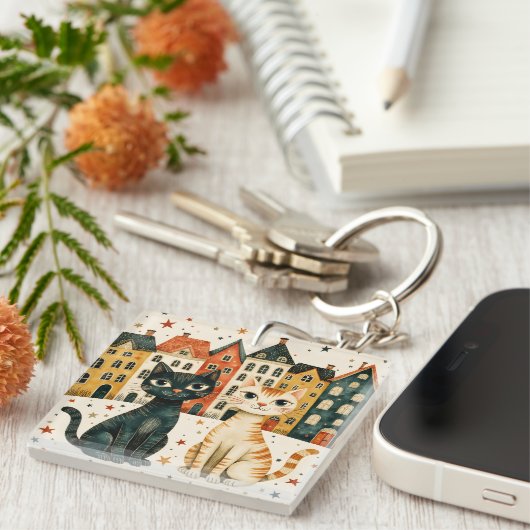 Porte-clés Chats Mignons (Devant Droit)