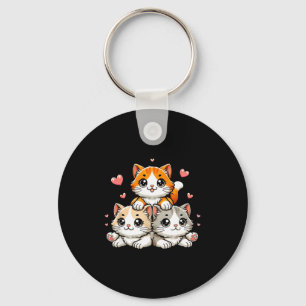 Porte-clés Chats mignons kawaii neko chat drôle cadeau amateu