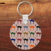 Porte-clés chats multiples ~ motif animal (Recto)