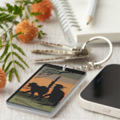 Porte-clés Chats noirs Halloween - (Devant droit)