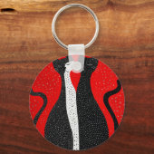 Porte-clés Chats noirs mignons (Verso)