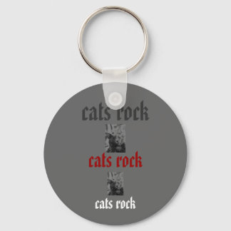 Porte-clés chats rock porte - clé