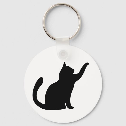 Porte-clés Chats Silhouette  (Recto)
