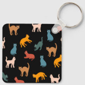 Porte-clés Chats sur le noir (Dos)