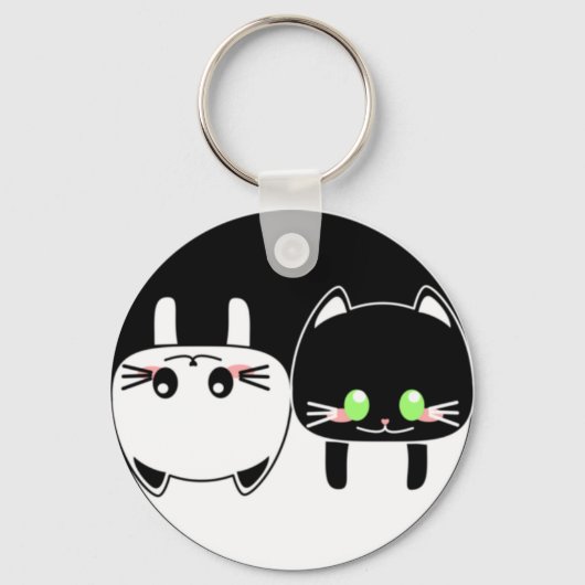 Porte-clés Chats YingYang (Recto)
