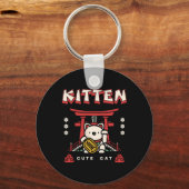 Porte-clés chatte chanceuse (Recto)
