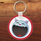 Porte-clés chatte riant (Recto)