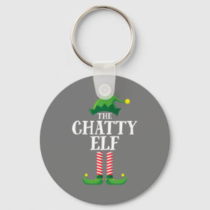 Porte-clés Chatty Elf Matching Family Group Noël