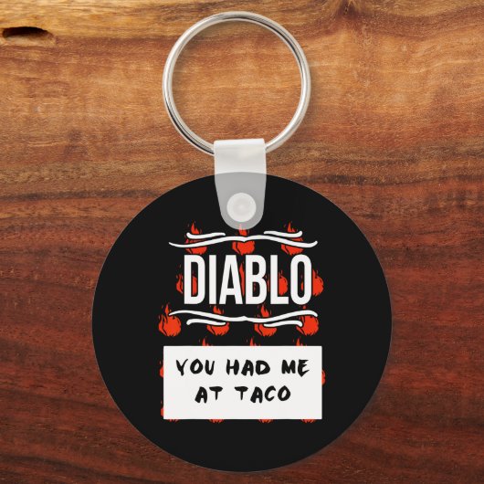 Porte-clés CHAUD SAUCES Groupe Halloween DIABLO SAUCE Vous M' (Recto)