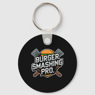 Porte-clés Chauffage Burger Lover Grillé Cheeseburger Plat To