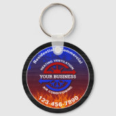 Porte-clés Chauffage et Climatisation HVAC (Verso)