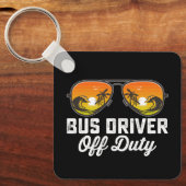 Porte-clés Chauffeur D'Autobus Lunettes De Soleil Hors Servic (Recto)