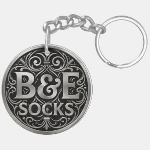 Porte-clés Chaussettes B&E Dessin Audacieux et Elaboré 004955